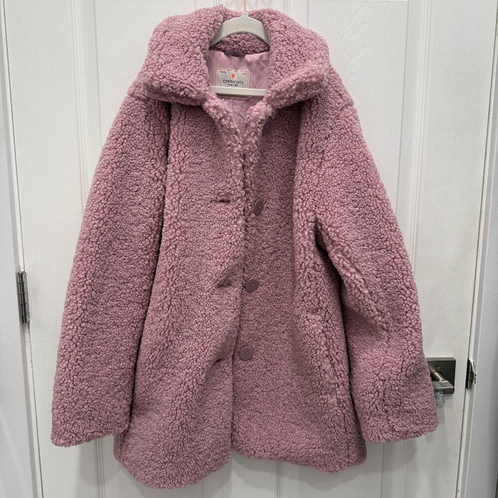 Crewcuts by J Crew Girls Sherpa/Boucle/Teddy/Peacoat Jacket, size 10-12, NWOT